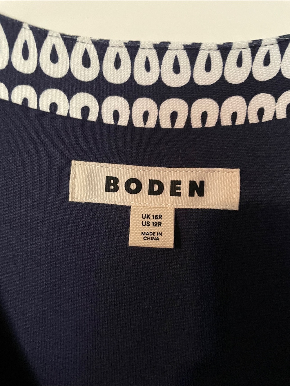 Boden Navy and White Floral V-Neck Maxi Dress - Picture 2 of 6